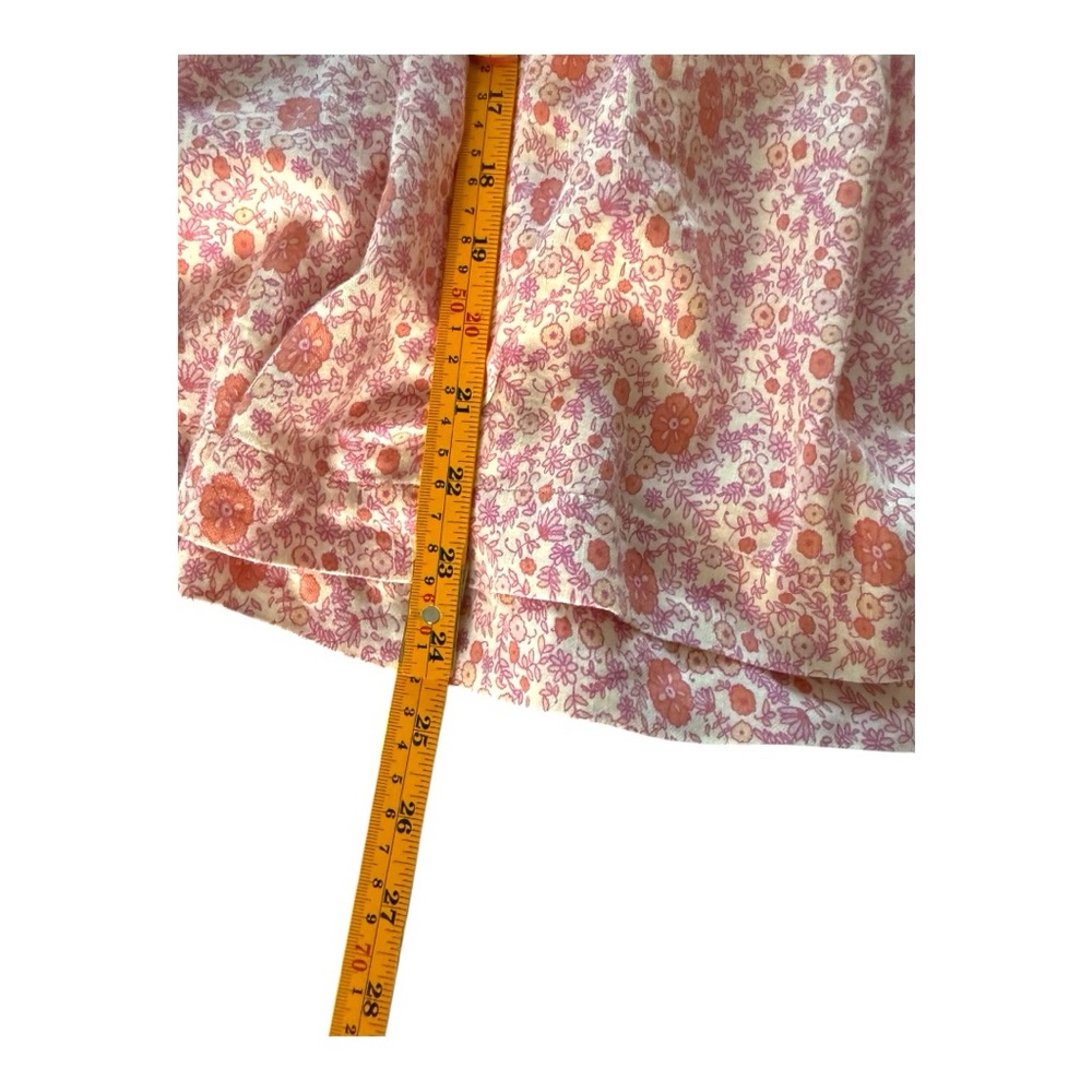Lucky Brand Pink and Orange Floral Blouse - Picture 8 of 10